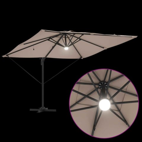 Parasol Roma Ze LED Lights Ciemnoszary 286 x 284 x 270 cm