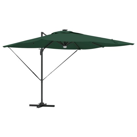 Parasol Roma Zielony 286 x 284 x 270 cm Aluminium i Poliester