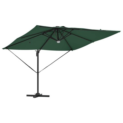 Parasol Roma Zielony 286 x 284 x 270 cm Aluminium i Poliester