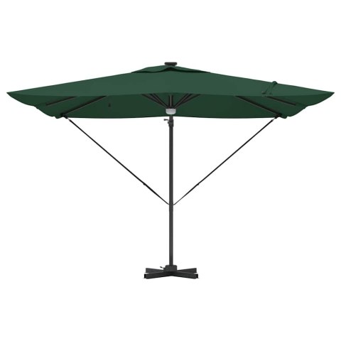 Parasol Roma Zielony 286 x 284 x 270 cm Aluminium i Poliester