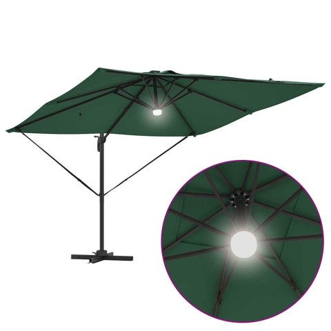 Parasol Roma Zielony 286 x 284 x 270 cm Aluminium i Poliester