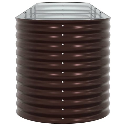 Podniesiony grządka Brązowy 400 x 80 x 81 cm Stal