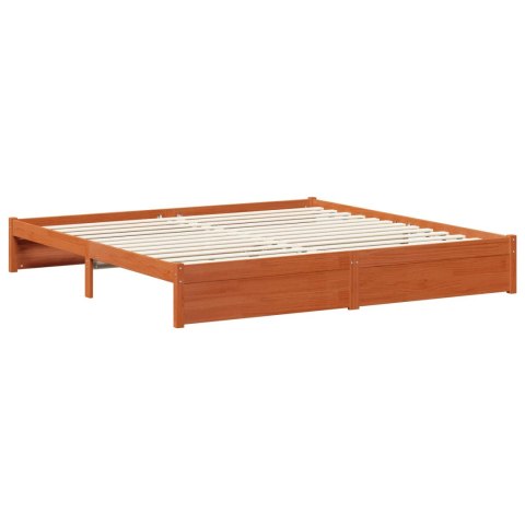 Ramka łóżka Woskowy Brąz 180 x 200 cm Lite drewno sosnowe