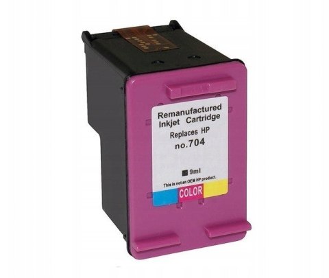 SUPERBULK B-H704C tusz trójkolorowy do drukarki HP (zamiennik HP 704 CN693AE) Standard
