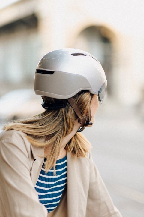 Kask Rowerowy HJC CALIDO PLUS Srebrny PEARL GREYISH SILVER r.L