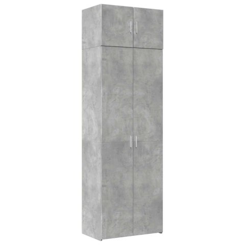 Szafka, szarość betonu, 70x42,5x225 cm, materiał drewnopochodny