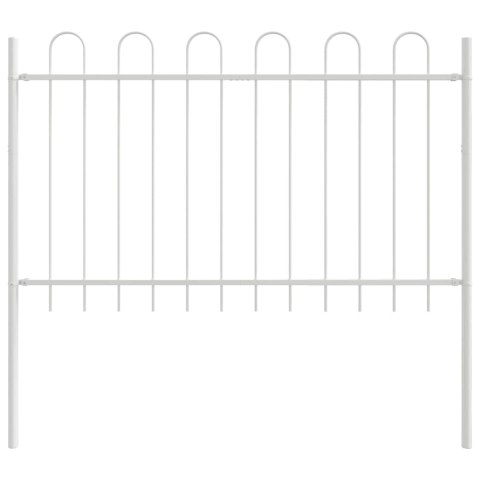 Ogrodzenie Ogrodowe 5 pcs Biały 8,5 x 1 m