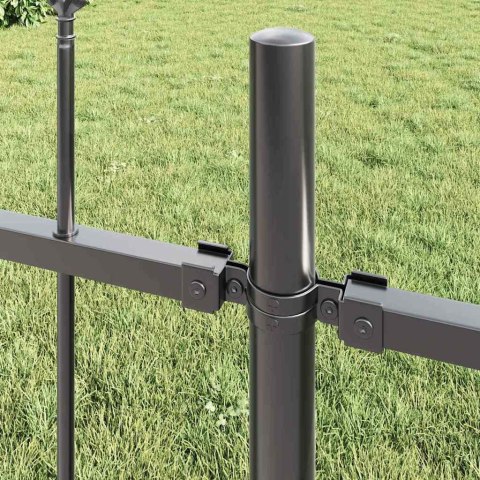 Ogrodzenie Ogrodowe 5 pcs Szary 8,5 x 1 m