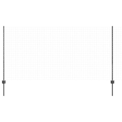 Słupek ogrodzeniowy. 44 pcs Szary 160 cm Stal