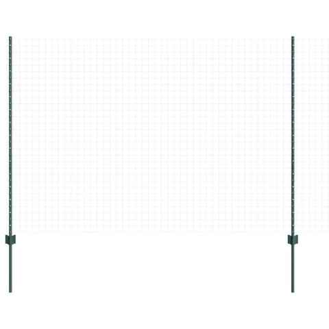 Słupek ogrodzeniowy. 44 pcs Zielony 200 cm Stal