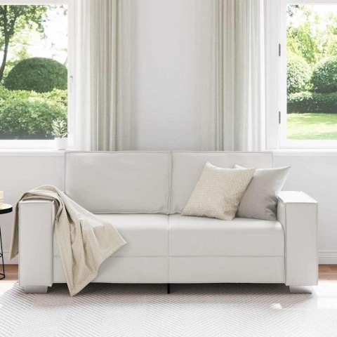 Sofa Biały 180 x 80 x 84 cm tkanina