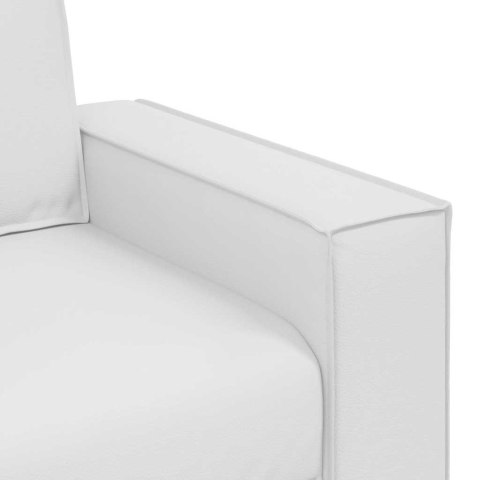 Sofa Biały 180 x 80 x 84 cm tkanina