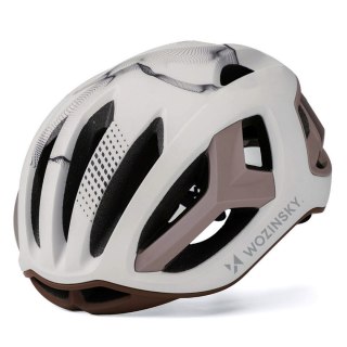 Kask rowerowy szosowy ultracienki 57-62 cm - taupe