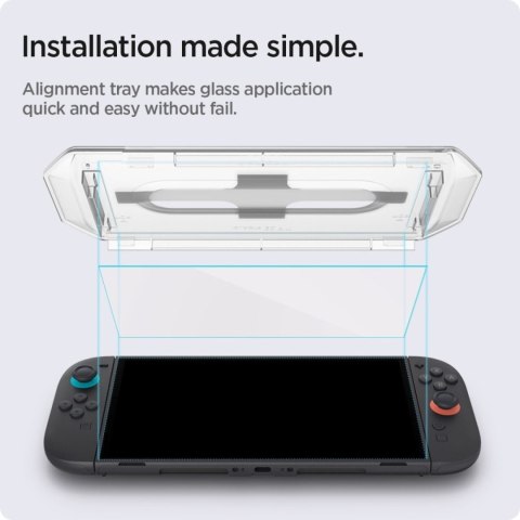 Szkło hartowane na konsolę Nintendo Switch 2 Glas.Tr EZ FIT przezroczyste - 2 szt.