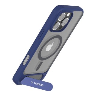 Etui magnetyczne TORRAS Pstand Series iPhone 16 Pro (niebieskie)