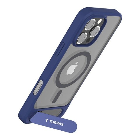 Etui magnetyczne TORRAS Pstand Series iPhone 16 Pro (niebieskie)
