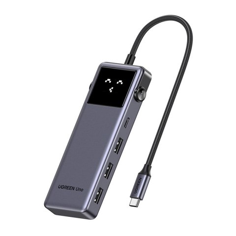 Hub UGREEN CM889 6w1 USB-C do HDMI, 4K 3x USB, PD 100W