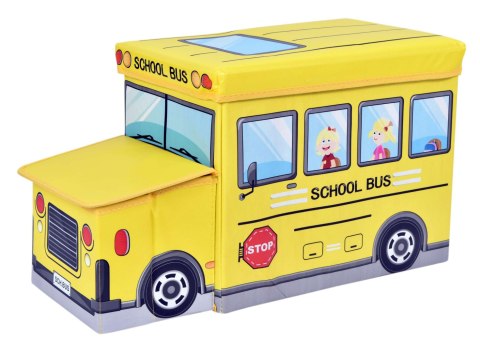 Pufa pojemnik Bus - żółty