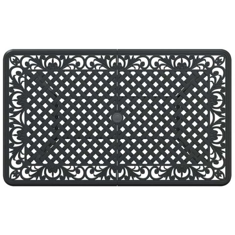 Zestaw do jadalni w ogrodzie 5 pcs Czarny Aluminium