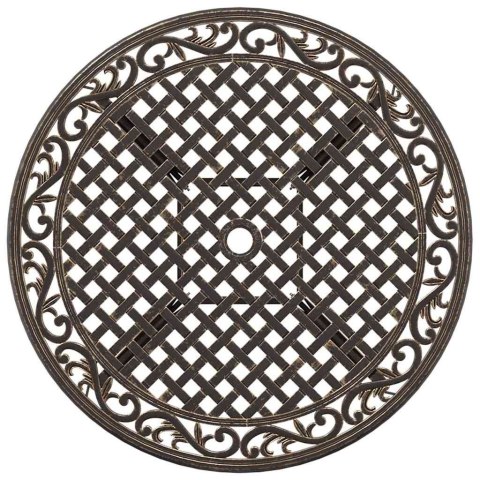 Zestaw do jadalni w ogrodzie 7 pcs kolor bronzu Aluminium