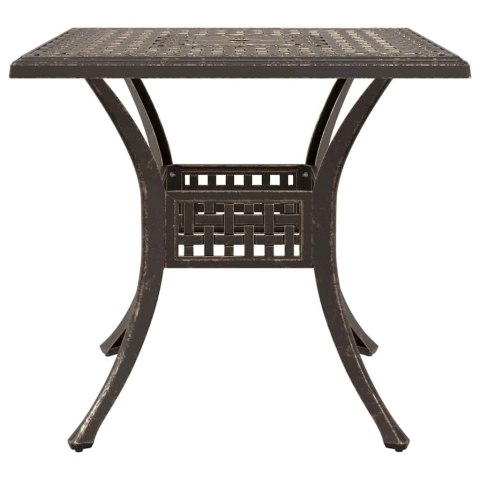 Zestaw stołów ogrodowych 3 pcs kolor bronzu Aluminium odlewane