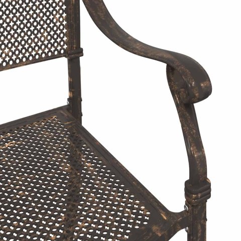 Zestaw stołów ogrodowych 3 pcs kolor bronzu Aluminium odlewane