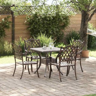 Zestaw stołów ogrodowych 5 pcs kolor bronzu Aluminium odlewane