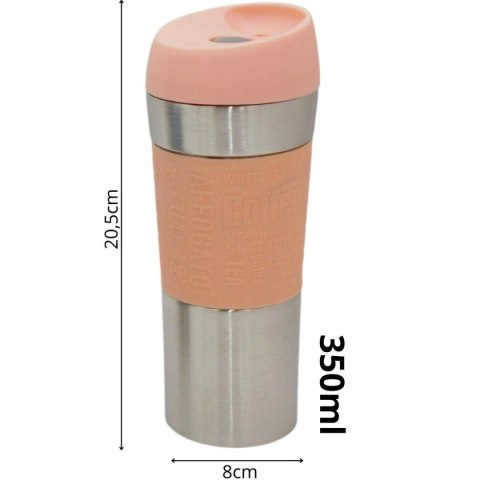 KUBEK TERMICZNY TURYSTYCZNY EXCELLENT HOUSEWARE 350L RÓŻOWY
