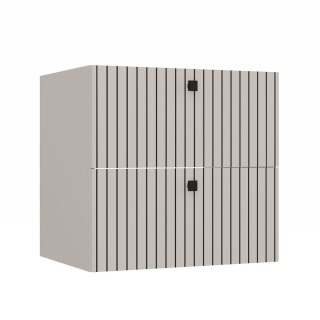 SZAFKA POD UMYWALKĘ TIGO 60 2S KASZMIR 2 SZUFLADY RYFLOWANY FRONT WISZĄCA