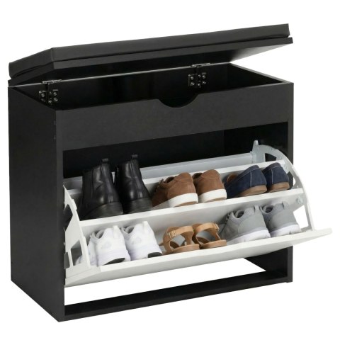 Szafka na buty HEDOR BLACK/WHITE