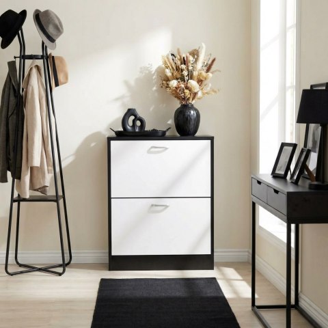 Szafka na buty ZEFIR BLACK/WHITE