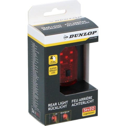 LAMPKA ROWEROWA NA TYŁ 5 LED DUNLOP K-MARK