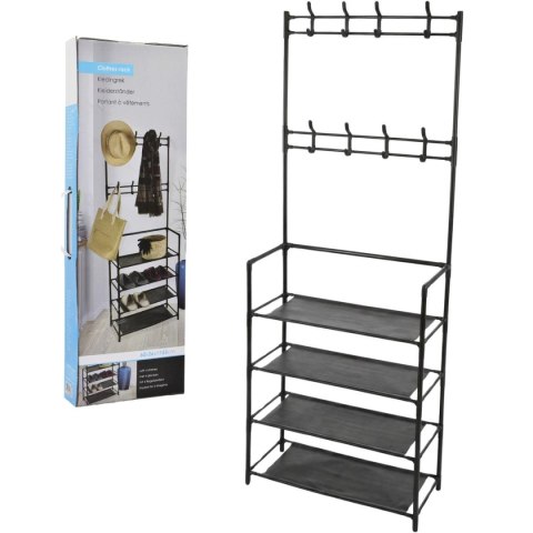 WIESZAK NA UBRANIA POJEDYNCZY I 4 PÓŁKI EXCELLENT HOUSEWARE