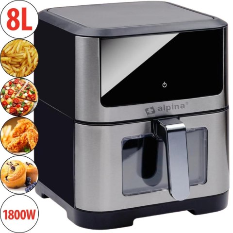 FRYTOWNICA BEZTŁUSZCZOWA 1800W 8L ALPINA