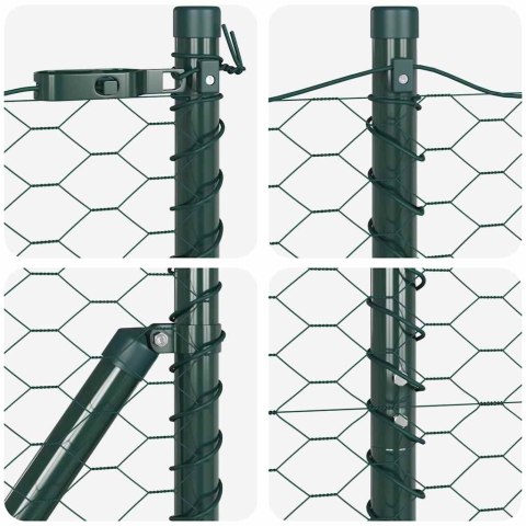 Słupek ogrodzeniowy. Zielony 50 x 1,4 m (siatka 36 mm)