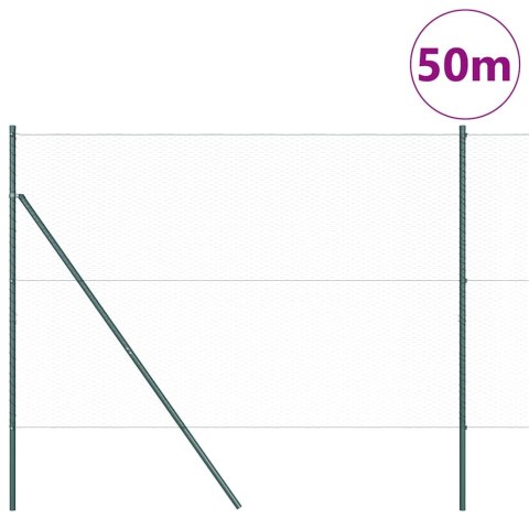 Słupek ogrodzeniowy. Zielony 50 x 1,6 m (siatka 25 mm)