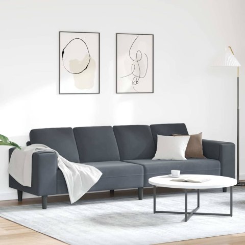 Sofa do salonu Ciemnoszary 250 x 77 x 76 cm