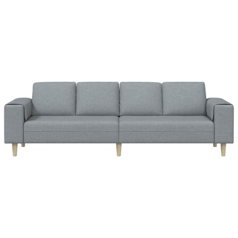 Sofa do salonu Jasnoszary 250 x 77 x 76 cm Poliester
