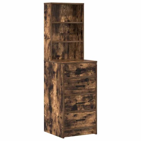 Toaletka 3 pcs Brązowy 40 x 41 x 135 cm Materiał drewnopochodny