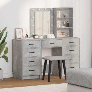 Toaletka 3 pcs Szary 40 x 41 x 135 cm Materiał drewnopochodny