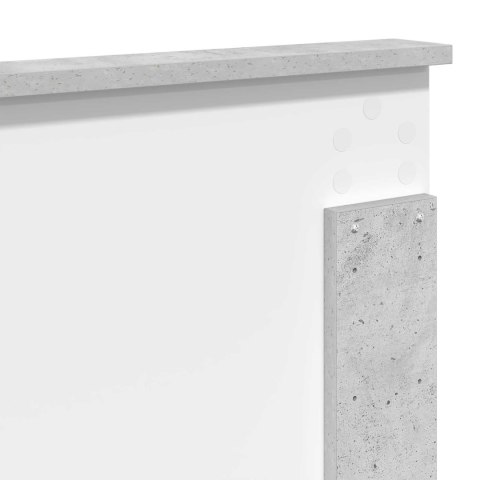 Łóżko z miejscem do przechowywania Betonowy szary 200 x 200 cm
