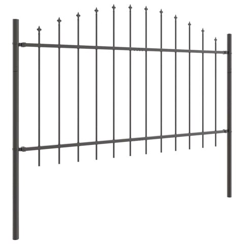 Ogrodzenie Ogrodowe 5 pcs Szary 170 x 140 cm
