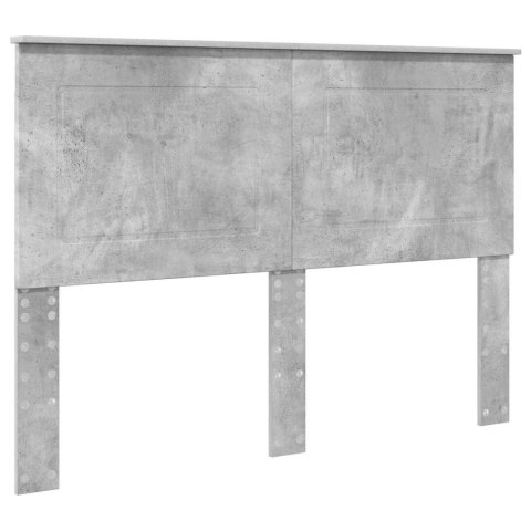 Ramka łóżka Betonowy szary 140 x 200 cm Materiał drewnopochodny