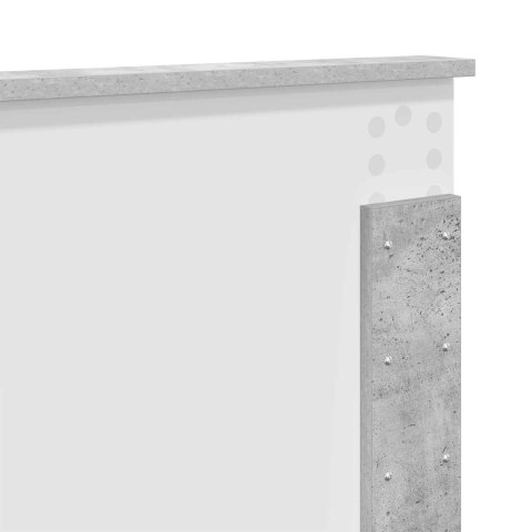 Ramka łóżka Betonowy szary 180 x 200 cm Materiał drewnopochodny