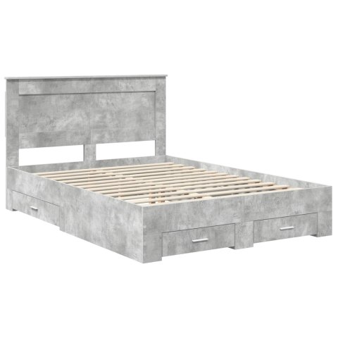 Ramka łóżka z szufladą Z zagłówkiem Materiał drewnopochodny