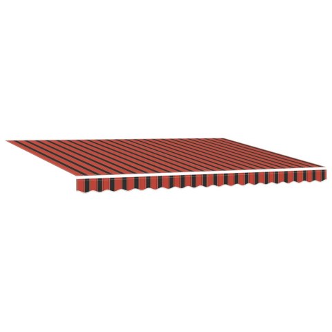Elektryczna Rozkładana Markiza Pomarańczowy i Czarny 4 × 3 m