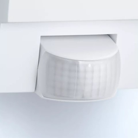 Lampa elewacyjna z czujnikiem ruchu i zmierzchu Steinel L 1 S PIR max.60W E27 IP44 IK07 230V biała / tworzywo sztuczne