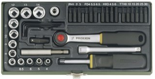 Zestaw narzędzi 1/4" PROXXON [39 części]