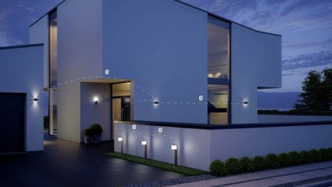 Lampa elewacyjna z czujnikiem ruchu i zmierzchu Steinel L 840 SC LED iHF Bluetooth Mesh Connect 9,1W 3000K 319lm IP44 IK03 230V 