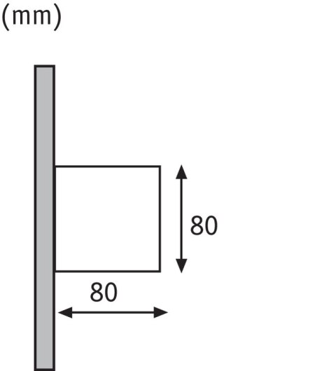 Oprawa elewacyjna CYBO LED 2x3,5W 2700K 2x355lm IP65 80x80mm 230V szary /aluminium